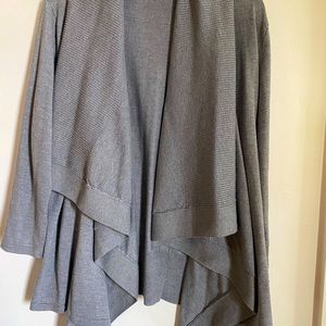Great grey cardigan sweater Sz L